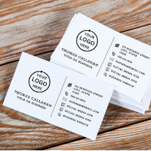 Logo personnalisé carte de médias sociaux minimali