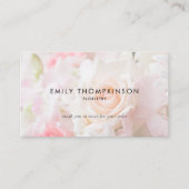 Visite Logo QR Code Photo Overlay Florist Carte de remerc (Devant)