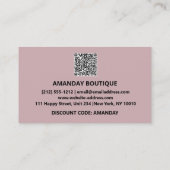 Visite Logo QRCODE 10%OFF Remise Insertion de carte (Dos)