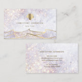 Visite logo seashell aquarelle arrière - plan carte de vi (Devant / Derrière)