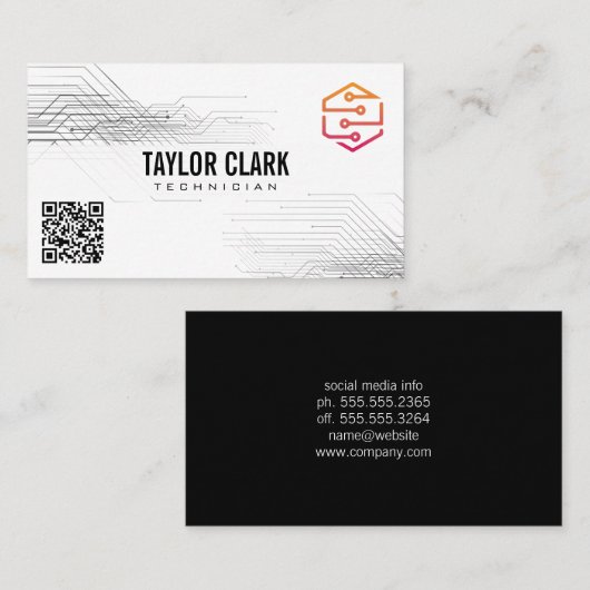 Visite Logo technique des composants de carte de circuits (Devant / Derrière)