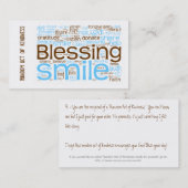 Visite Loi aléatoire de carte de gentillesse (Devant / Derrière)