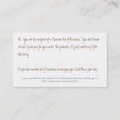 Visite Loi aléatoire de carte de gentillesse (Dos)