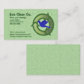 Visite L'oiseau orienté vert réutilisent le carte de (Devant / Derrière)