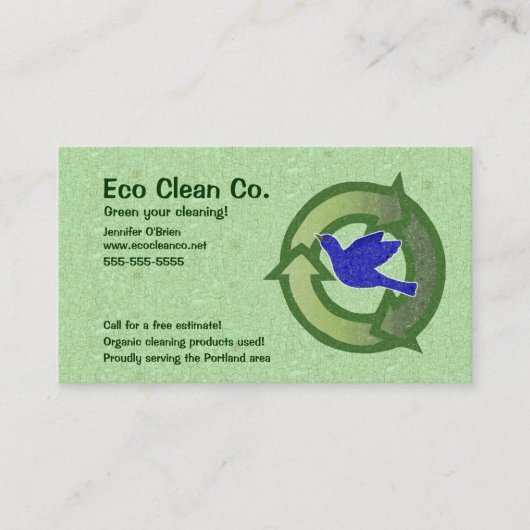 Visite L'oiseau orienté vert réutilisent le carte de (Devant)