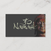 Visite lotus bleu Carte de visite, violet (Dos)