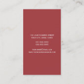 Visite LOVE Romantic Blooms Spring Fleurs Carte de profil (Dos)