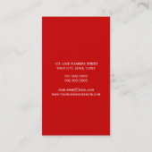 Visite LOVE Romantic Blooms Spring Fleurs Carte de profil (Dos)