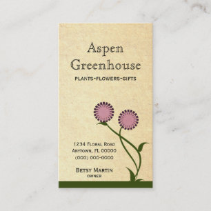 Visite Lovely Blooms Carte de visite, Lavande