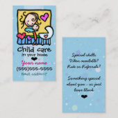 Visite Lt Blue de carte faite sur commande de Childcare (Devant / Derrière)