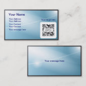 Visite Lumière bleue générique de modèle de carte de (Devant / Derrière)