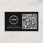 Visite Luxe moderne personnalisé QR Code Beauté Carte de  (Devant)