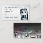 Visite Ma carte de boisson (Devant / Derrière)