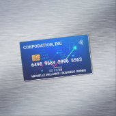 Visite Magnétique Carte de crédit | Débit | Finance | Graphiques bou (In Situ)