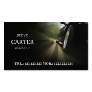 Visite Magnétique Carte des véhicules à moteur de roue de noir de