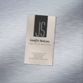 Visite Magnétique Monogram Browny Beige Black Manager Carte de visit (In Situ)