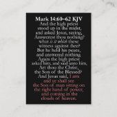 Visite Main droite de la puissance - Carte 14:60-62 KJV b (Dos)