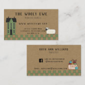 VISITE MAISON DE SALTBOX PRIMITIVE SUR KRAFT CARTE DE VIS (Devant / Derrière)