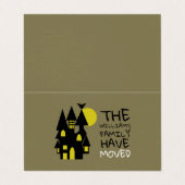 Visite Maison hantée, Carte de changement d'adresse (Extérieur déplié)