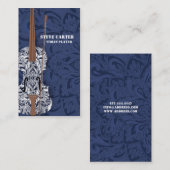 Visite Maître de professeur de carte d'artiste de musique (Devant / Derrière)