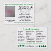 Visite Maladie de Lyme dans votre carte d'information d'é (Devant / Derrière)