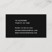 Visite Manuscrit olographe moderne de bonjour - carte de (Dos)