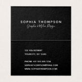 Visite Manuscrit olographe moderne de bonjour - carte de (Intérieur déplié)