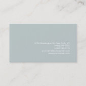 Visite Maquillage Artiste Script Bleu Blanc Carte de visi (Dos)