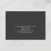 Visite Maquillage Artiste Script Gris Orange Carte de vis (Dos)