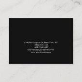 Visite Maquillage Chubby Artiste Script Gris Carte de vis (Dos)