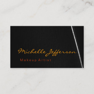 Visite Maquillage couleur gris orange Artiste Carte de vi