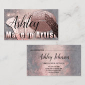 Visite Maquillage de beauté Artiste Carte de rendez-vous  (Devant / Derrière)