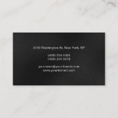 Visite Maquillage gris Artiste Script Profession Carte de (Dos)