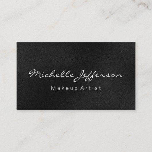 Visite Maquillage gris Artiste Script Profession Carte de (Devant)