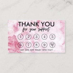 Visite Maquillage rose marbre grâce à la carte de fidé