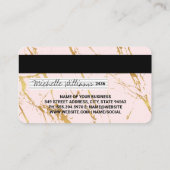 Visite Marbre rose or | Style de carte de débit (Dos)