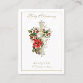 Visite Mariage catholique de Noël Favoriser la Carte Sain (Devant)