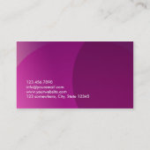 Visite Mariage pourpre chic conseillant le carte de (Dos)