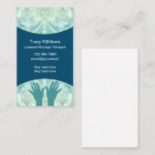 Visite Massage Thérapiste Belle conception Carte de visit (Devant / Derrière)