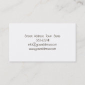 Visite Massothérapeute Chandelle de noix de coco carte de (Dos)