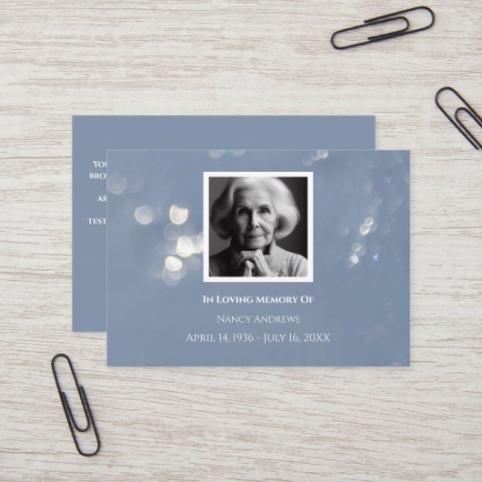 Visite Mémorial funéraire gris de la famille Carte de rem (Devant/Arrière en situation)