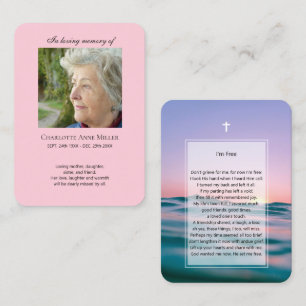 Visite Mémorial photo Je suis Carte de prière gratuite