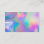 Visite Merci de calligraphie holographique Carte de visit (Dos)