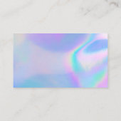 Visite Merci de calligraphie holographique Carte de visit (Dos)