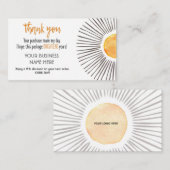 Visite Merci , petit carte de visite, insertion de colis (Devant / Derrière)