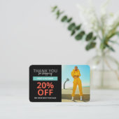 Visite Merci Pour Shopping Loyauté Carte de réduction (Debout devant)