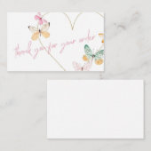 Visite Merci pour votre carte de commande | Papillon & Co (Devant / Derrière)