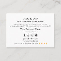 Merci Pourcentage de la carte QR d'entreprise