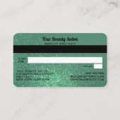 Visite Mermaid Parties scintillant Turquoise Carte de cré (Dos)