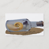 Visite Message Dans La Carte De Profil De Bouteille (Dos)